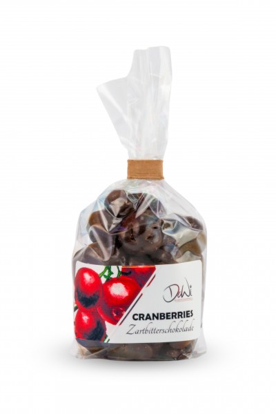 100094-Cranberries in Zartbitterschokolade 70g Tüte - Bild 1
