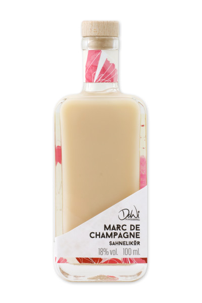 500084-Marc de Champagne Sahnelikör - 17% vol. 100ml - Bild 1