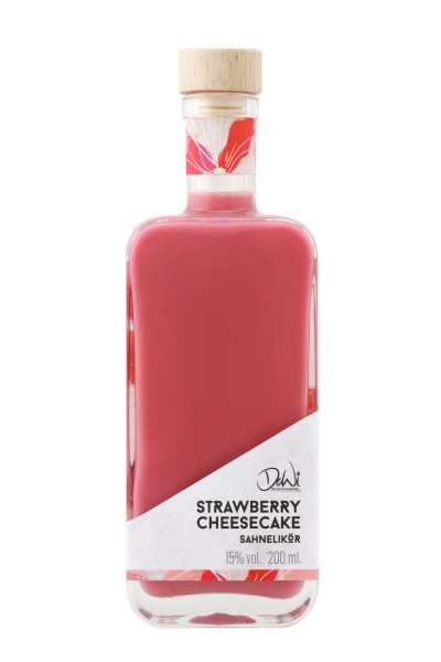 500095-Strawberry Cheesecake Sahnelikör - 15% vol. 200ml - Bild 1
